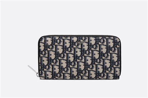 beige dior oblique jacquard wallet on strap|Zipped Wallet Beige and Black Dior Oblique Jacquard.